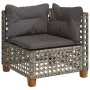Set of garden sofas and cushions 8 pieces synthetic rattan gray by , Garden sets - Ref: Foro24-3261945, Price: 640,92 €, Disc...