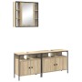 Juego de Gabinetes de Baño 3 pcs Roble Sonoma 80 x 30 x 60 cm