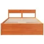 Estructura de cama con cajones madera pino marrón 120x190 cm de , Camas y somieres - Ref: Foro24-3282362, Precio: 268,32 €, D...