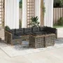 Gartenmöbel-Set 9-teilig mit grauen Polstern aus synthetischem Rattan von , Gartensets - Ref: Foro24-3261993, Preis: 745,83 €...