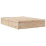 Estructura de cama de madera maciza de pino 160x200 cm de , Camas y somieres - Ref: Foro24-3282369, Precio: 193,08 €