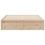Estructura de cama de madera maciza de pino 160x200 cm de , Camas y somieres - Ref: Foro24-3282369, Precio: 193,08 €