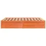 Estructura de cama madera maciza pino marrón cera 150x200 cm de , Camas y somieres - Ref: Foro24-3282374, Precio: 216,03 €, D...