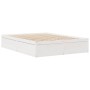 Solid white pine wood bed frame 140x200 cm by , Beds and slatted bases - Ref: Foro24-3282376, Price: 213,63 €, Discount: %
