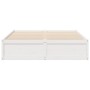 Solid white pine wood bed frame 140x200 cm by , Beds and slatted bases - Ref: Foro24-3282376, Price: 213,63 €, Discount: %