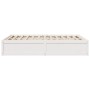 Solid white pine wood bed frame 140x200 cm by , Beds and slatted bases - Ref: Foro24-3282376, Price: 213,63 €, Discount: %