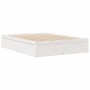 Solid white pine wood bed frame 140x200 cm by , Beds and slatted bases - Ref: Foro24-3282376, Price: 213,63 €, Discount: %