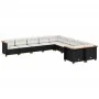 Set de sofás de jardín 10 pzas cojines ratán sintético negro de , Conjuntos de jardín - Ref: Foro24-3262043, Precio: 696,80 €...