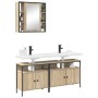Juego de Gabinetes de Baño 3 pcs Roble Sonoma 80 x 30 x 60 cm