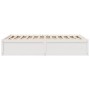 Estructura de cama madera maciza de pino blanco 120x190 cm de , Camas y somieres - Ref: Foro24-3282388, Precio: 197,96 €, Des...