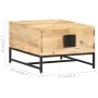 Solid mango wood coffee table 67x67x45 cm by vidaXL, Coffee table - Ref: Foro24-320375, Price: 161,85 €, Discount: %