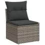 Garden sofa set 10 pieces with gray synthetic rattan cushions by , Garden sets - Ref: Foro24-3266850, Price: 619,24 €, Discou...