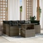 Set de sofás de jardín 7 pzas con cojines ratán sintético gris de , Conjuntos de jardín - Ref: Foro24-3267130, Precio: 467,70...