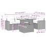 Set de muebles de jardín 6 pzas y cojines ratán sintético gris de , Conjuntos de jardín - Ref: Foro24-3267260, Precio: 409,81 €