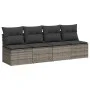 Garden sofa set 10 pieces with gray synthetic rattan cushions by , Garden sets - Ref: Foro24-3267480, Price: 628,32 €, Discou...