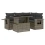 Garden sofa set with 5-piece synthetic rattan gray cushions by , Garden sets - Ref: Foro24-3267880, Price: 362,50 €, Discount: %