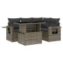 Gartensofagarnitur mit 5-teiligen Kissen aus grauem synthetischem Rattan. von , Gartensets - Ref: Foro24-3267880, Preis: 375,...