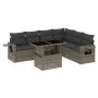 7-piece garden sofa set with gray synthetic rattan cushions by , Garden sets - Ref: Foro24-3267930, Price: 462,47 €, Discount: %