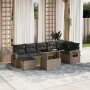 Set of garden sofas and cushions 8 pieces synthetic rattan gray by , Garden sets - Ref: Foro24-3268060, Price: 518,94 €, Disc...