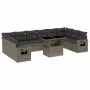 Garden sofa set 11 pieces and gray synthetic rattan cushions by , Garden sets - Ref: Foro24-3268150, Price: 691,43 €, Discoun...