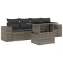 Garden sofa set with 5-piece synthetic rattan gray cushions by , Garden sets - Ref: Foro24-3268990, Price: 360,94 €, Discount: %