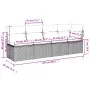 Garden sofa set with 5-piece synthetic rattan gray cushions by , Garden sets - Ref: Foro24-3268990, Price: 360,94 €, Discount: %