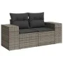 Gartensofa-Set, 7-teilig, mit grauen Polstern aus synthetischem Rattan von , Gartensets - Ref: Foro24-3269180, Preis: 486,50 ...