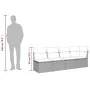 Gartensofa-Set, 7-teilig, mit grauen Polstern aus synthetischem Rattan von , Gartensets - Ref: Foro24-3269180, Preis: 486,50 ...