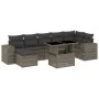 Set de sofás de jardín y cojines 8 piezas ratán sintético gris de , Conjuntos de jardín - Ref: Foro24-3269320, Precio: 529,76...