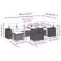 Set of garden sofas and cushions 8 pieces synthetic rattan gray by , Garden sets - Ref: Foro24-3269320, Price: 529,07 €, Disc...