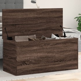 Aufbewahrungsbox aus Eichenholz, braun, 100x42x46 cm. von , Aufbewahrungskisten - Ref: Foro24-840666, Preis: 98,80 €, Rabatt: %