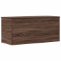 Wooden storage box, engineered oak, brown, 100x42x46 cm by , Storage trunks - Ref: Foro24-840666, Price: 98,80 €, Discount: %