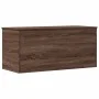 Wooden storage box, engineered oak, brown, 100x42x46 cm by , Storage trunks - Ref: Foro24-840666, Price: 96,69 €, Discount: %