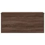 Wooden storage box, engineered oak, brown, 100x42x46 cm by , Storage trunks - Ref: Foro24-840666, Price: 96,69 €, Discount: %