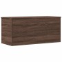 Wooden storage box, engineered oak, brown, 100x42x46 cm by , Storage trunks - Ref: Foro24-840666, Price: 98,80 €, Discount: %