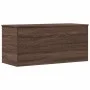 Wooden storage box, engineered oak, brown, 100x42x46 cm by , Storage trunks - Ref: Foro24-840666, Price: 96,69 €, Discount: %