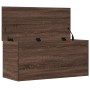 Wooden storage box, engineered oak, brown, 100x42x46 cm by , Storage trunks - Ref: Foro24-840666, Price: 98,80 €, Discount: %