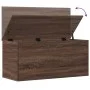 Wooden storage box, engineered oak, brown, 100x42x46 cm by , Storage trunks - Ref: Foro24-840666, Price: 96,69 €, Discount: %
