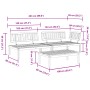Set of 3-piece garden pallet sofas made of solid acacia wood by , Outdoor sofas - Ref: Foro24-3209301, Price: 322,54 €, Disco...