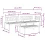 Set of 3-piece garden pallet sofas made of solid acacia wood by , Outdoor sofas - Ref: Foro24-3209301, Price: 311,54 €, Disco...