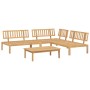 Garten-Palettensofaset 4-teilig Massivholz Akazie von , Outdoor-Sofas - Ref: Foro24-3209303, Preis: 417,52 €, Rabatt: %