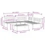 Garden pallet sofa set 4 pieces solid acacia wood by , Outdoor sofas - Ref: Foro24-3209303, Price: 410,90 €, Discount: %
