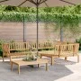 Set de sofás de palets de jardín 4 pzas madera maciza de acacia de , Sofás de exterior - Ref: Foro24-3209308, Precio: 461,92 ...