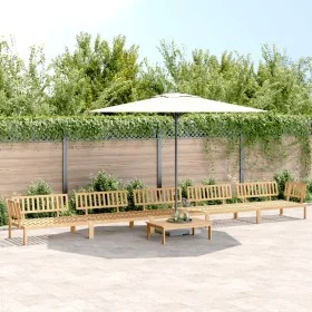 Set of 6-piece solid acacia wood garden pallet sofas by , Outdoor sofas - Ref: Foro24-3209315, Price: 671,25 €, Discount: %