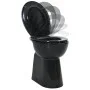 Spülrandloses WC mit Absenkautomatik, 7 cm hoch, Keramik schwarz von vidaXL, Badezimmer - Ref: Foro24-145780, Preis: 200,34 €...