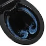 Spülrandloses WC mit Absenkautomatik, 7 cm hoch, Keramik schwarz von vidaXL, Badezimmer - Ref: Foro24-145780, Preis: 200,34 €...