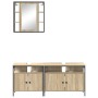 Juego de Gabinetes de Baño 3 pcs Roble Sonoma 80 x 30 x 60 cm