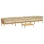 Set de sofás de palets de jardín y cojines 5 pzas madera acacia de , Sofás de exterior - Ref: Foro24-3209381, Precio: 862,91 ...