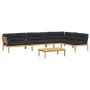 Set de sofás de palets de jardín y cojines 5 pzas madera acacia de , Sofás de exterior - Ref: Foro24-3209388, Precio: 845,63 ...
