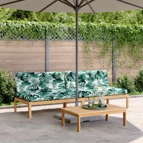 Central pallet garden sofas and 2 acacia wood cushions by , Outdoor sofas - Ref: Foro24-3209360, Price: 369,82 €, Discount: %